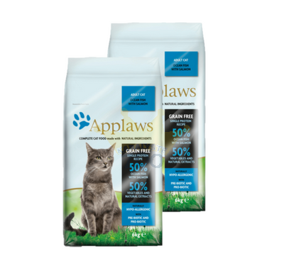 Applaws Cat Adult Ocean Fish with Salmon Cat Food 2x6kg