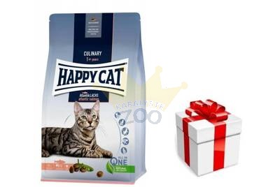 HAPPY CAT Culinary Atlantic Salmon sausas ėdalas suaugusioms katėms 10 kg + STAIGMENA KATEI