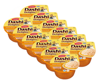 Inaba DASHI papildomas kačių maistas - vištienos skonio sultinys 12x70 g 