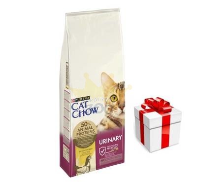 PURINA Cat Chow Urinary maistas su vištiena 15kg  + STAIGMENA KATEI