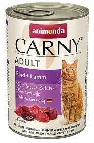 ANIMONDA Cat Carny Adult skonis: jautiena ir ėriena 400g 