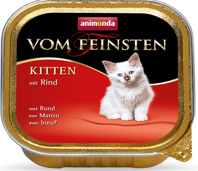 ANIMONDA Vom Feinsten Kitten skonis: su jautiena 100g x32