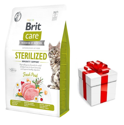BRIT Care Cat Grain-Free Sterilized Immunity Support 7kg + STAIGMENA KATEI