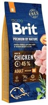 BRIT Premium By Nature Adult M 15kg + Pet Nova Ringo 9,5 cm NEMOKAMAI