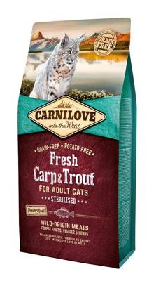 Carnilove Fresh Carp Trout Adult Cat 6 kg + Staigmena katei