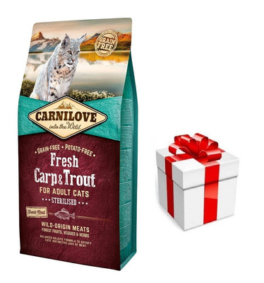 Carnilove Fresh Carp Trout Adult Cat 6 kg + Staigmena katei