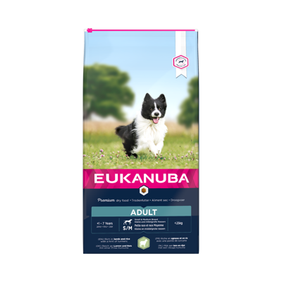 EUKANUBA Adult Small&Medium Breed Rich In Lamb & Rice 12kg