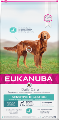 EUKANUBA Daily Care Adult Sensitive Digestion 2x12kg - 3% PIGIAU