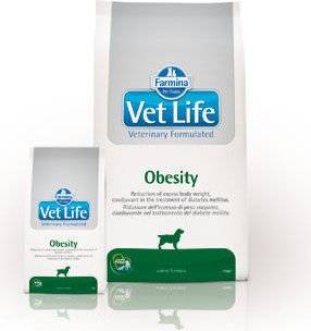 FARMINA Vet Life Šunų nutukimas 12kg + nemokama šukavimo pirštinė