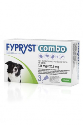 FYPRYST COMBO 1,34 ml, užlaš. tirpalas (10-20 kg) šunims