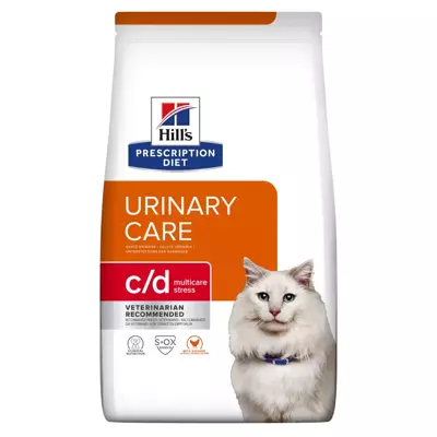 HILL'S PD Prescription Diet Feline c/d Urinary Stress 8kg + meškerė katei