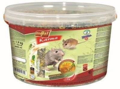 VITAPOL Visavertis maistas pelėms ir pelėkautams 1,9 kg kibirėlis